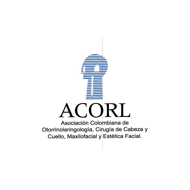 Logo Asociación Colombiana de Otorrinolaringología, Cirugía de Cabeza y Cuello, Maxilofacial y Estética Facial